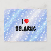 I Liebe Belarus Postkarte (Vorderseite)