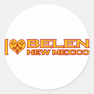I Liebe Belen, NM Runder Aufkleber