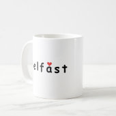 I Liebe Belfast Kaffeetasse (Vorderseite Links)
