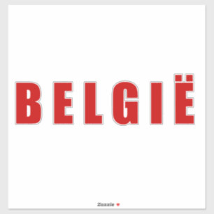 I Liebe Belgien Aufkleber