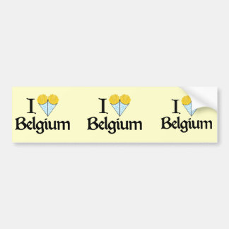 I Liebe Belgien Autoaufkleber
