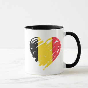I Liebe Belgien - Belgisches Flaggenherz Tasse