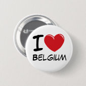 I Liebe Belgien Button (Vorne & Hinten)