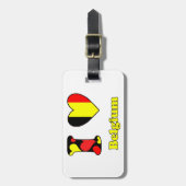 I Liebe Belgien Gepäckanhänger (Vorderseite vertikal)