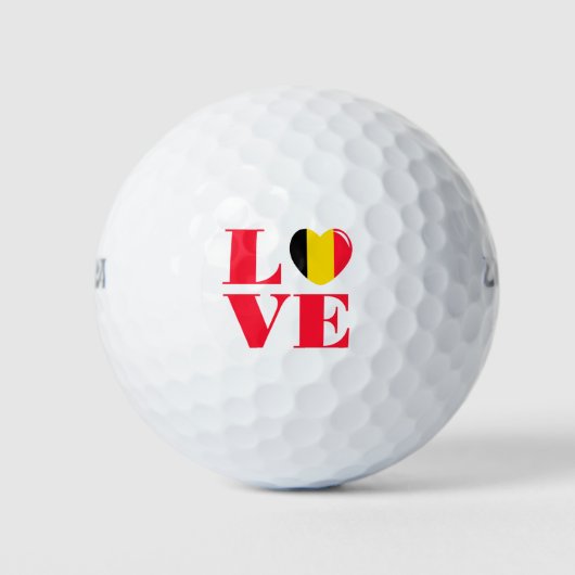 I Liebe Belgien Golfball (Vorderseite)