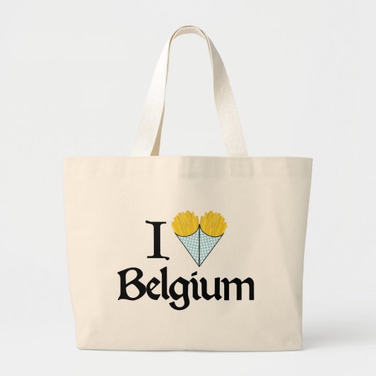 I Liebe Belgien Jumbo Stoffbeutel (Vorne)