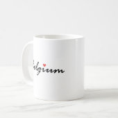 I Liebe Belgien Kaffeetasse (Vorderseite Links)
