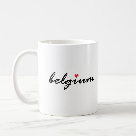 I Liebe Belgien Kaffeetasse (Links)