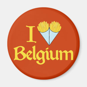 I Liebe Belgien Magnet
