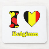 I Liebe Belgien Mousepad (Vorne)