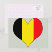 I Liebe Belgien Postkarte (Vorne/Hinten)