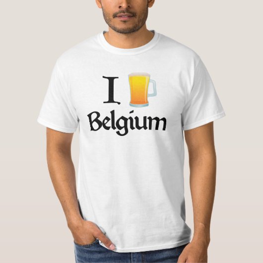 I Liebe Belgien T-Shirt (Vorderseite)