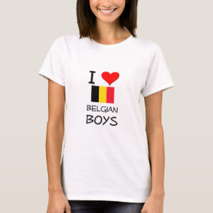 I Liebe-Belgier-Jungen T-Shirt