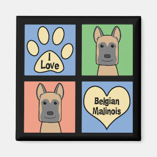 I Liebe Belgisch Malinois Magnet