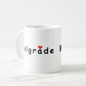 I Liebe Belgrad Kaffeetasse (Vorderseite Links)