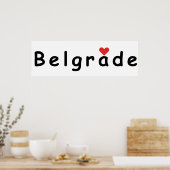 I Liebe Belgrad Poster (Küche)