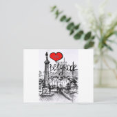 I Liebe Belgrad Postkarte (Stehend Vorderseite)