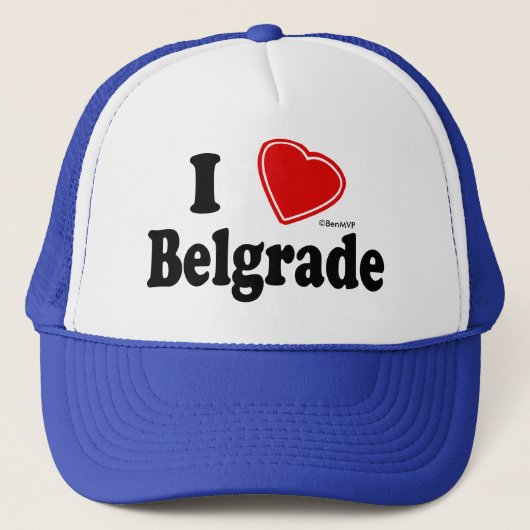 I Liebe Belgrad Truckerkappe (Vorderseite)
