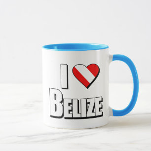 I Liebe Belize Diving Tasse