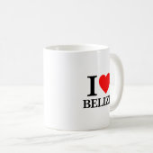 I Liebe Belize Kaffeetasse (VorderseiteRechts)