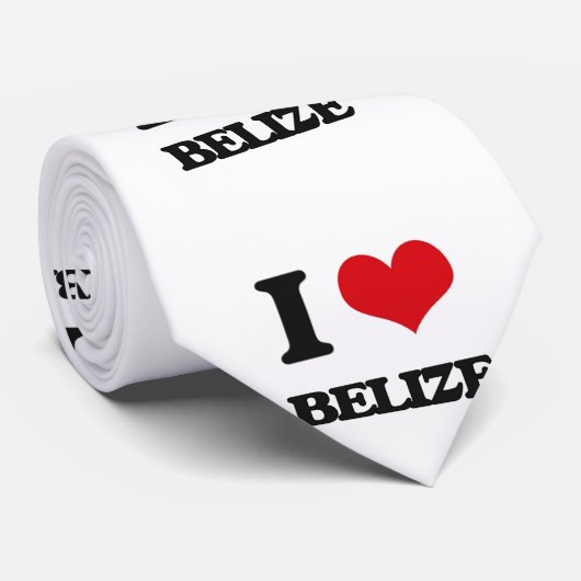 I Liebe Belize Krawatte (Gerollt)