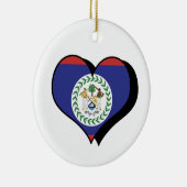 I Liebe Belize Ornament (Rechts)