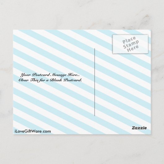 I Liebe Belize Postkarte (Rückseite)