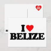 I LIEBE BELIZE POSTKARTE (Vorne/Hinten)