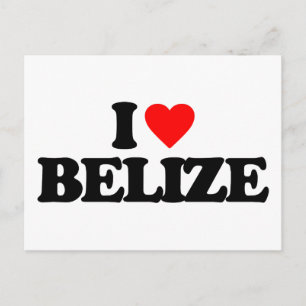 I LIEBE BELIZE POSTKARTE