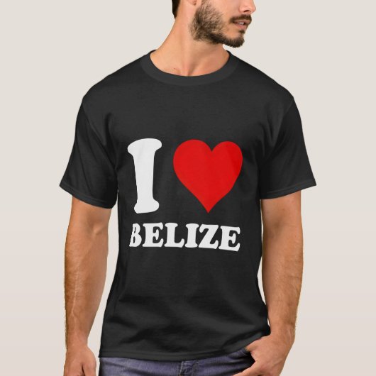 I Liebe Belize T-Shirt (Vorderseite)