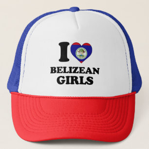 I Liebe Belizean Girls Truckerkappe