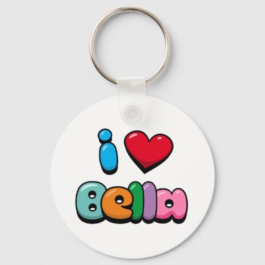 I Liebe Bella Schlüsselanhänger (Vorderseite)