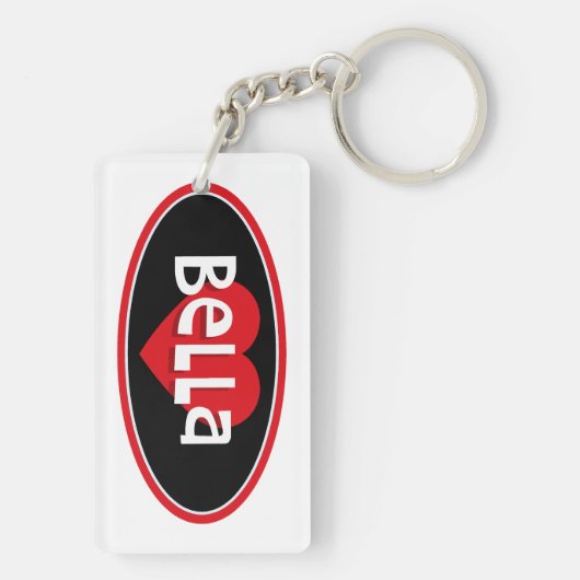 I Liebe Bella Schlüsselanhänger (Rückseite)