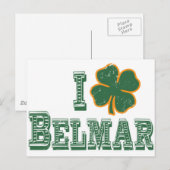 I Liebe Belmar - St. Patrick's Day Postkarte (Vorne/Hinten)