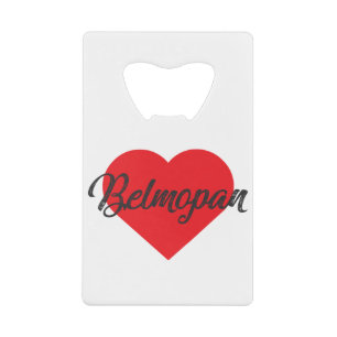I Liebe Belmopan - Belize Geldbeutel Flaschenöffner