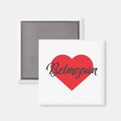 I Liebe Belmopan - Belize Magnet (Vorderseite/Rückseite)