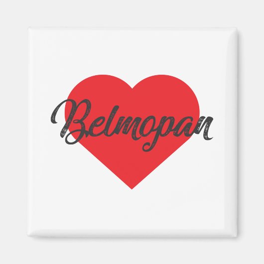 I Liebe Belmopan - Belize Magnet (Vorne)