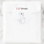 I Liebe Belugas Sticker (Tasche)