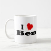 I Liebe Ben Kaffeetasse (Links)