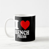 I Liebe Bench Press 1 Kaffeetasse (Links)