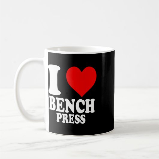I Liebe Bench Press 1 Kaffeetasse (Links)