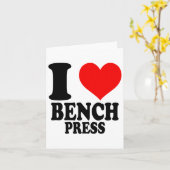 I Liebe Bench Press Karte (Gelbe Blume)