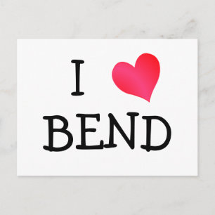 I Liebe Bend Postkarte
