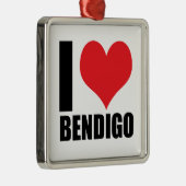 I Liebe Bendigo Ornament Aus Metall (Rechts)
