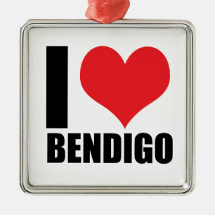 I Liebe Bendigo Ornament Aus Metall