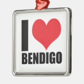 I Liebe Bendigo Ornament Aus Metall (Links)
