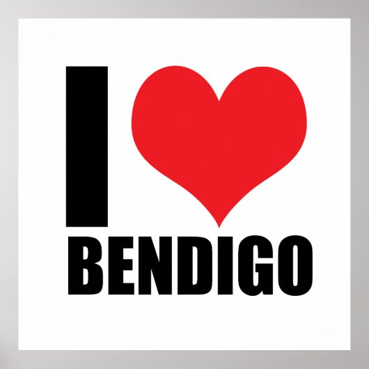 I Liebe Bendigo Poster (Vorne)