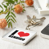 I Liebe Bendigo Schlüsselanhänger (Seite)