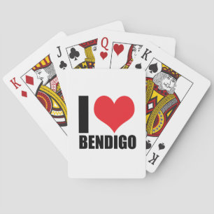 I Liebe Bendigo Spielkarten