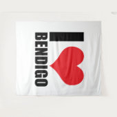 I Liebe Bendigo Wandteppich (Vorderseite (Horizontal))